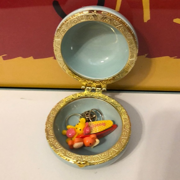 French Macaron Pastel Glass Hinged Trinket Boxes - Picture 12 of 12